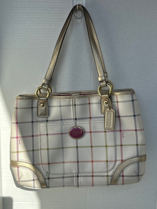 Coach Handbags - Coach F19176 Peyton Heritage Tattersall Plaid shoulder bag